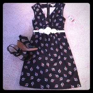 NWT Maison Jules xs wrap front dress